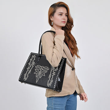 American Darling Tote Bag Beautifully Embosed Leather women